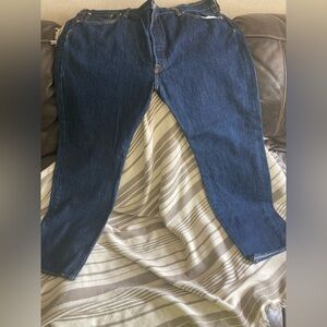 Levi's 501 Dark Blue Straight Men's Jeans 42x30 classic button fly